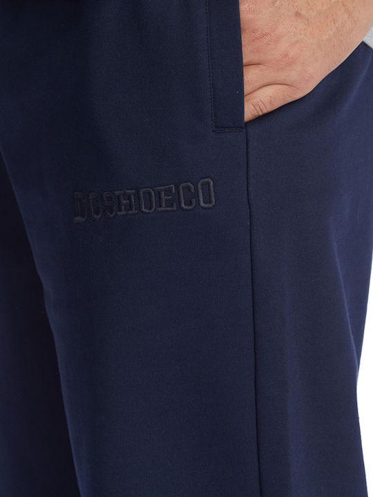 DC Men's Sweatpants with Rubber Navy Blue