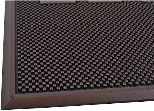 Ankor Covor de Intrare Antiderapant din Cauciuc Home Maro 45x75buc