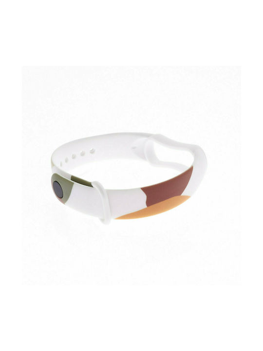 Hurtel Moro Strap Silicone with Pin Camo Black (4) (Mi Smart Band 5/Mi Smart Band 6)