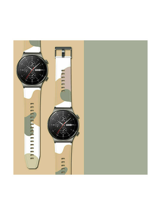 Hurtel Strap Silicone Camo Black (7) (Huawei Watch GT2 Pro)
