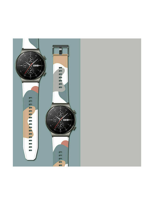 Hurtel Strap Silicone Camo Black (3) (Huawei Watch GT2 Pro)