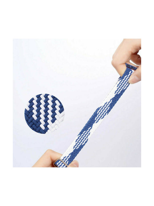 Dux Ducis Mixture Strap Fabric Blue / White (Apple Watch 38/40/41/42mm)