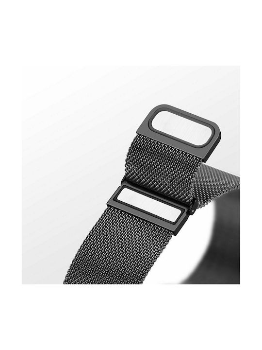 Dux Ducis Milanese Λουράκι Ανοξείδωτο Ατσάλι Μαύρο (Apple Watch 42/44/45mm/Ultra 49mm)