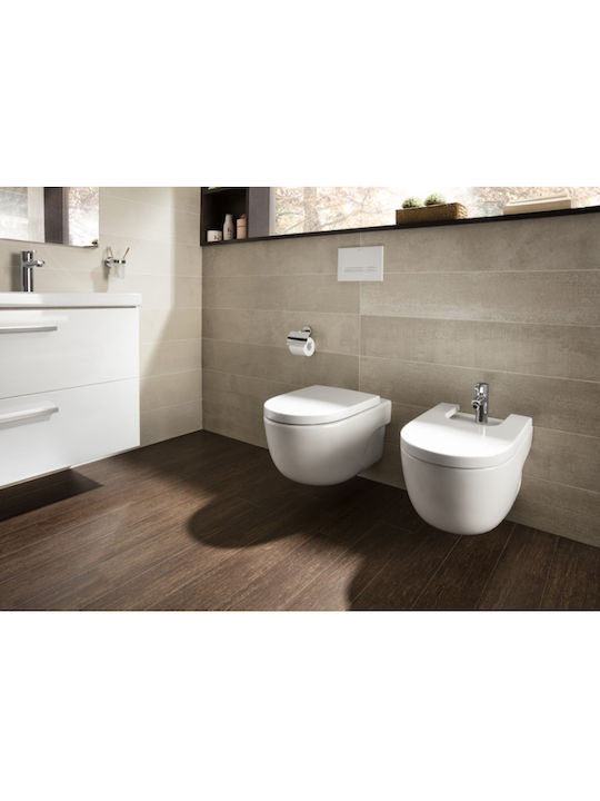 Roca Meridian N Compact Λεκάνη Κρεμαστή Rimless Λευκή