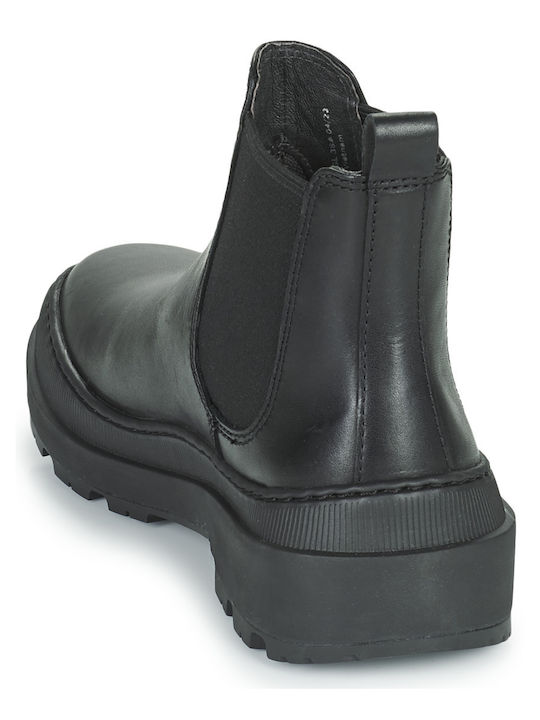 Brutus Leather Women's Chelsea Ankle Boots Black