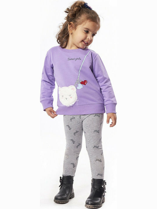 Evita Kids Set with Purple Leggings 2 Pieces