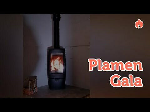 Plamen Gala Cast Iron Wood Stove 8kW Black