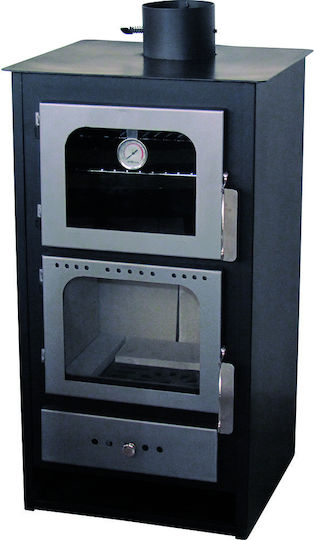 Agorastos ΣΑ-230 2018 Oțel Soba pe lemne cu Cuptor 12.5kW Negru