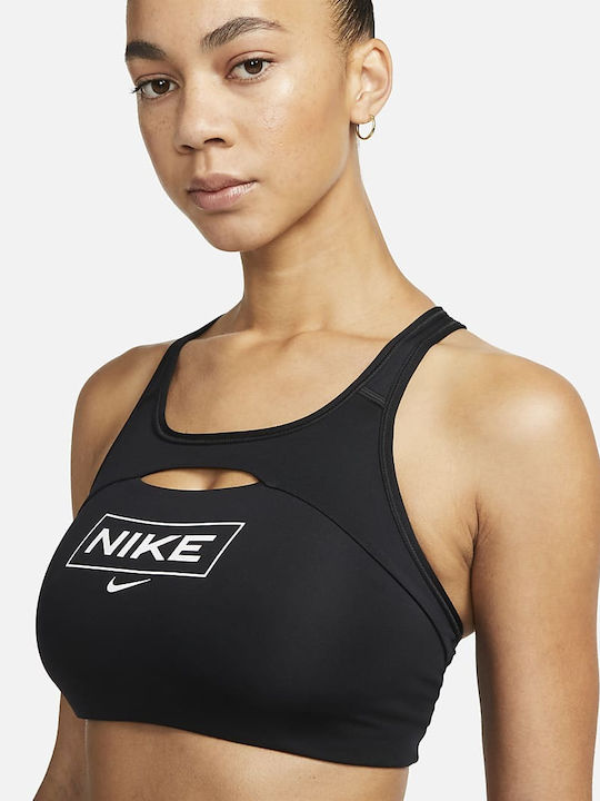Dri-FIT Pro Γυναικείο Αθλητικό Μπουστάκι Μαύρο με Επένδυση