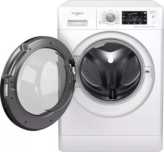 Whirlpool Πλυντήριο Ρούχων 11kg με Τεχνολογία Ατμού 1400 Στροφών FreshCare+ FFD 11469 BV EE