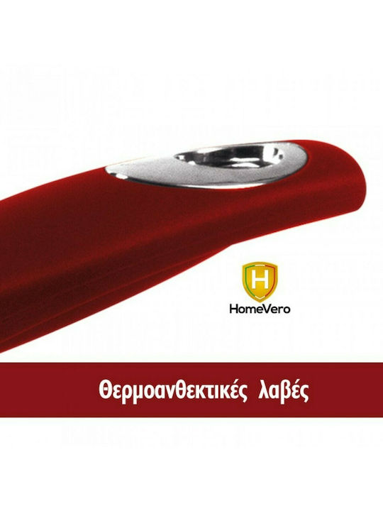 HomeVero Сет Тигани от Алуминий Черни с Вътрешно Покритие от Камък 3 Части