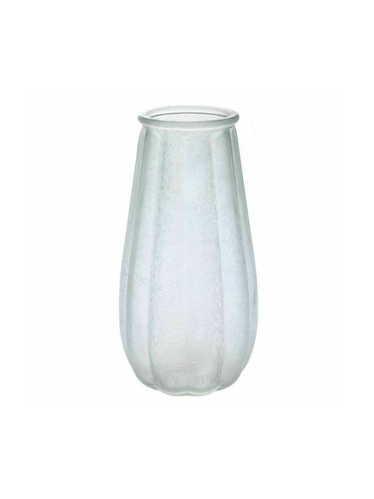 Iliadis Διακοσμητικό Βάζο Γυάλινο Μπλε Φ12.5xΥ24cm