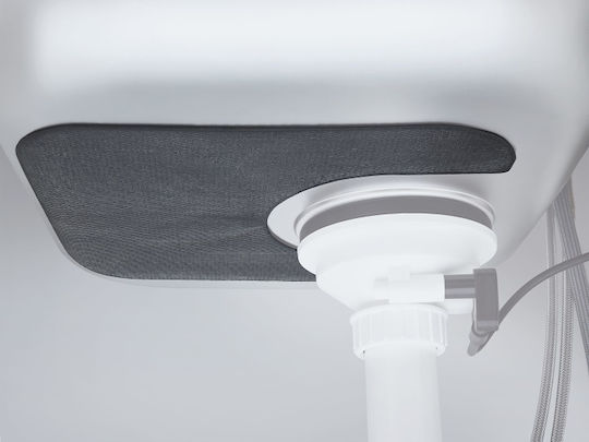 Grohe K 200 Ένθετος Νεροχύτης Inox Σατινέ Μ44xΠ44cm Ασημί