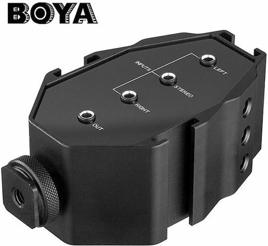Boya BY-MP4 Mixer De Sunet Cu Două Canale Și Ieșire 3.5mm Accesorii Pentru Microfoane
