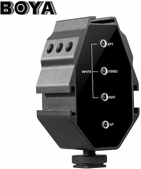 Boya BY-MP4 Mixer De Sunet Cu Două Canale Și Ieșire 3.5mm Accesorii Pentru Microfoane