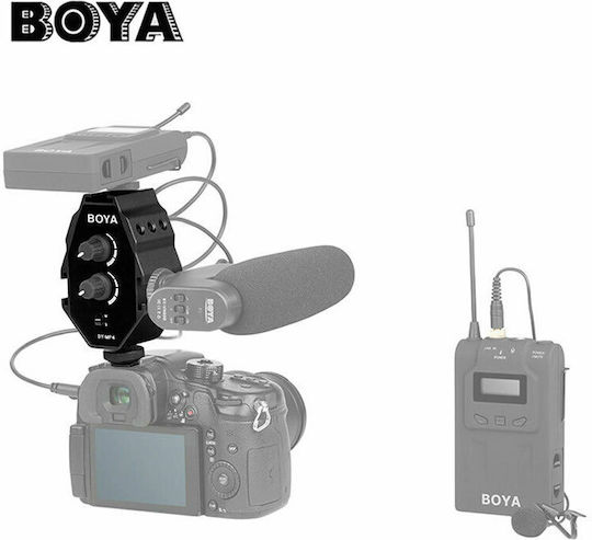 Boya BY-MP4 Mixer De Sunet Cu Două Canale Și Ieșire 3.5mm Accesorii Pentru Microfoane