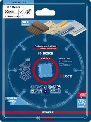 Bosch Expert Carbide Multi Wheel Slicer/Coarse Grater Disc Construction Materials 115mm 1pcs