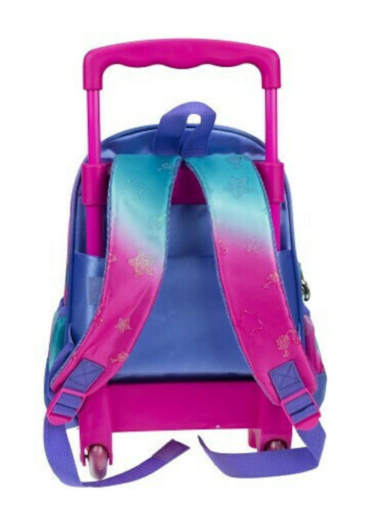 Gim Fantasy Barbie Fantasy School Bag Trolley Kindergarten Multicolour with Water Bottle Holder 12Liters