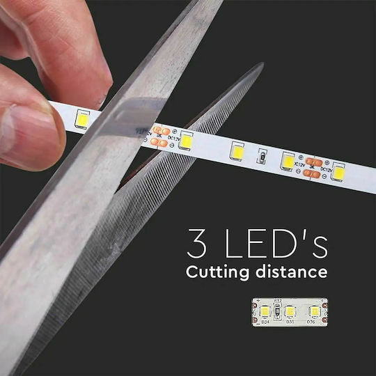V-TAC Ταινία LED 12V Θερμό Λευκό Φως 1m