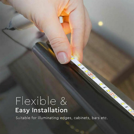 V-TAC Ταινία LED 12V Θερμό Λευκό Φως 1m