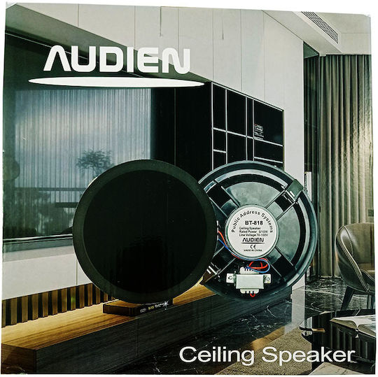 Audien BT-818 Αυτοενισχυόμενο Ηχείο Οροφής 10W (Τεμάχιο) Μαύρο