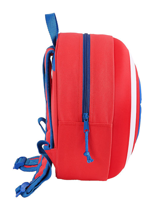 Safta Schulranzen Rucksack Kindergarten Rot mit Flaschenhalter 10Liter