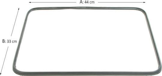 Φλάντζα Πόρτας Φούρνου Pitsos Original P1heb59052 Ανάποδα Γατζάκια 44 46cm X 33cm