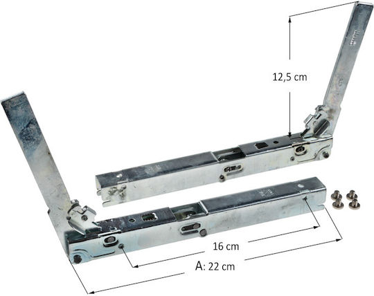 Μεντεσές Κουζίνας Miele Original H344-2b