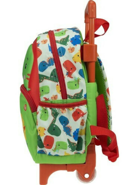Fisher Price Dinosaur Schulranzen Trolley Kindergarten Mehrfarbig mit Flaschenhalter 12Liter