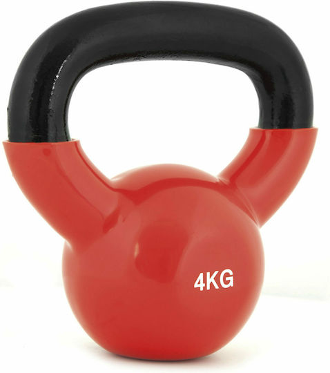 AMILA Kettlebell Vinyl 4kg Red