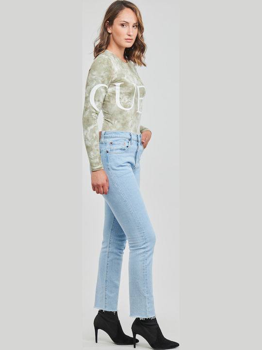 Long Sleeve Bodysuit W2YI56K9RW2 Slim Fit Khaki