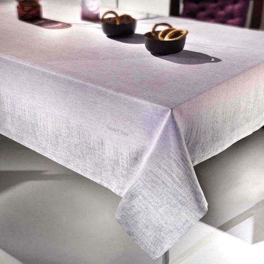 Saint Clair Tablecloth Stain Resistant 1021 Lilac Silver 145x220cm