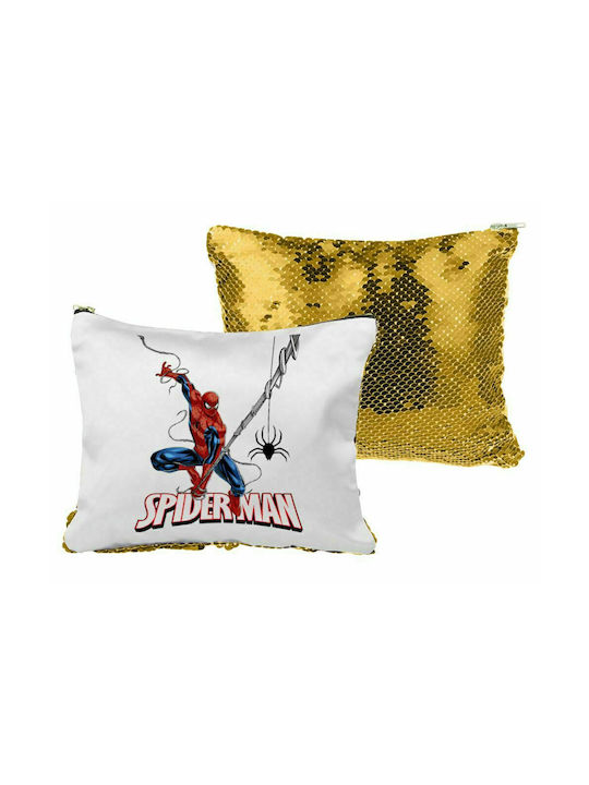 Spiderman fly, Τσαντάκι νεσεσέρ με πούλιες (Sequin) Χρυσό