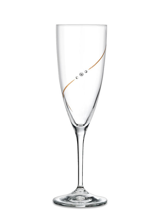 Capolavoro Crystal Wedding Set with Decanter, Champagne & Wine Glass Τransparent 4pcs