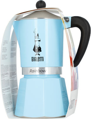 Bialetti Rainbow 0005043 Stovetop Espresso Pot 6 Cups Albastru