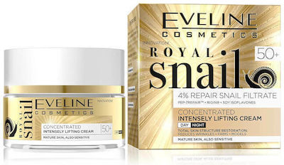 Eveline Royal Snail fără culoare Hidratantă & Anti-îmbătrânire Cremă Pentru Față cu Acid Hialuronic & Colagen 50ml