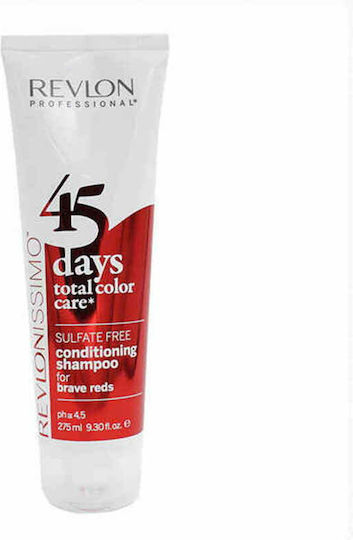Revlon Revlonissimo 45 Days 2in1 Pentru Roșcate Curajoase Sampon De Par Păstrarea Culorii Pentru Păr Vopsit 275ml