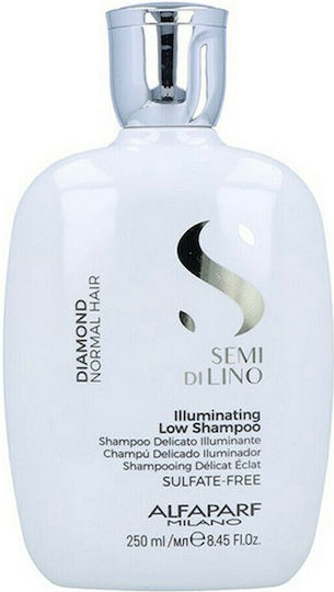 Alfaparf Milano Professional Alfaparf Semi Di Lino Diamond Illuminating Σαμπουάν Αναδόμησης/Θρέψης & Διατήρησης Χρώματος για Όλους τους Τύπους Μαλλιών 250ml