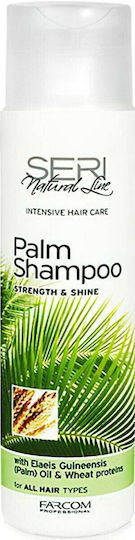 Farcom Seri Natural Line Palm Strength & Shine Σαμπουάν Ενυδάτωσης & Λάμψης για Όλους τους Τύπους Μαλλιών 300ml