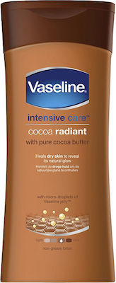 Vaseline Intensive Care Cocoa Radiant Moisturizing Lotion Restoring for Dry Skin 400ml