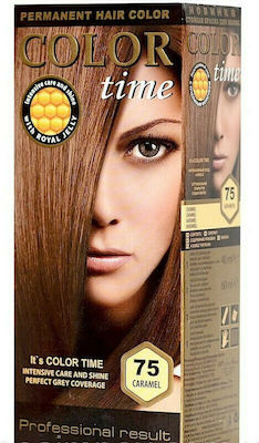 Rosa Impex Color Time Set Hair Dye 75 Caramel 40ml