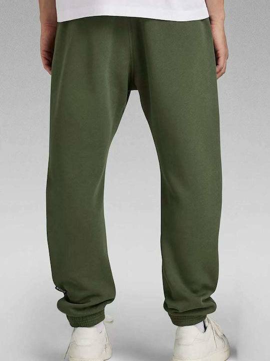 G-Star Raw Men's Sweatpants with Rubber Green