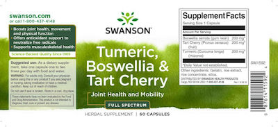 Swanson Full Spectrum Turmeric, Boswellia & Tart Cherry 60 κάψουλες