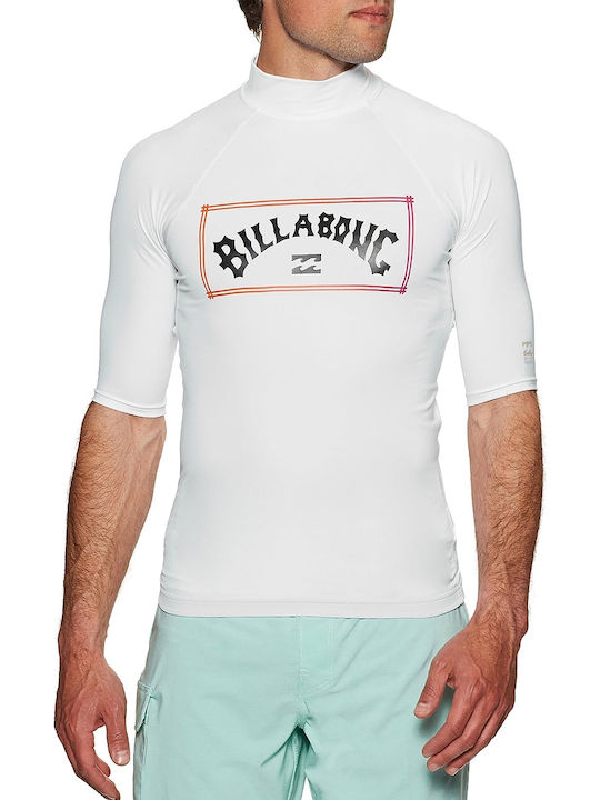 Billabong Unity UPF 50+ Ανδρική Κοντομάνικη Αντηλιακή Μπλούζα Λευκή