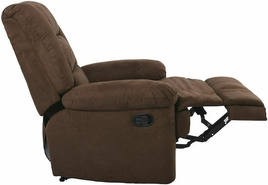 Julia Relaxsessel mit Fußhocker Braun 93x90x100cm