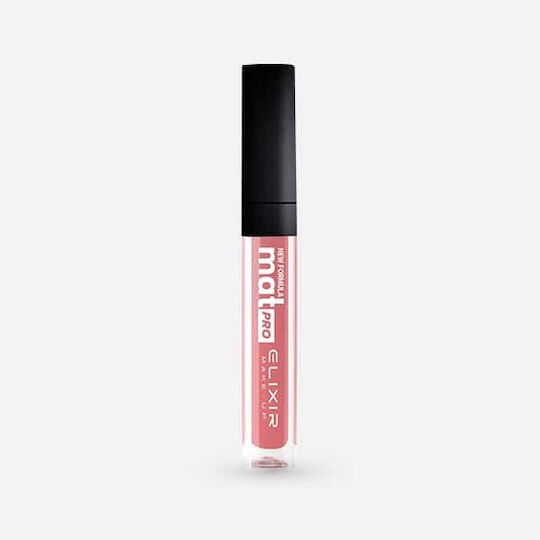 Elixir Liquid Lip Mat Pro Long Lasting Liquid Lipstick Matte 441 Salmon Pink 7ml