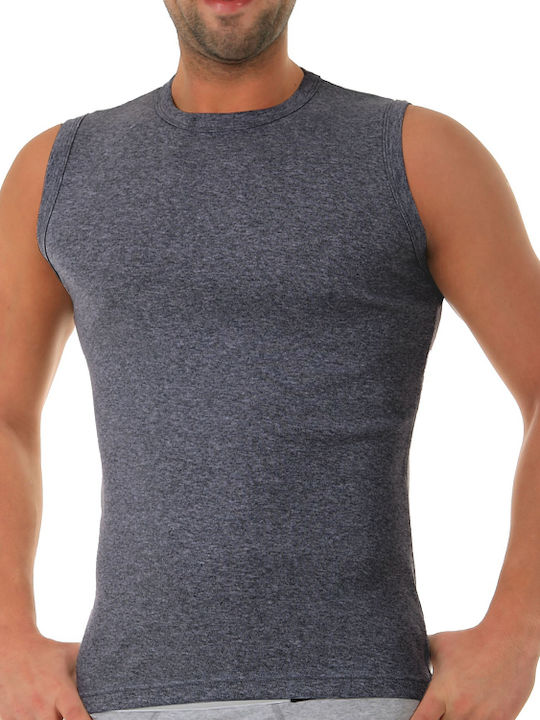 Men's Undershirt Sleeveless Dark Grey