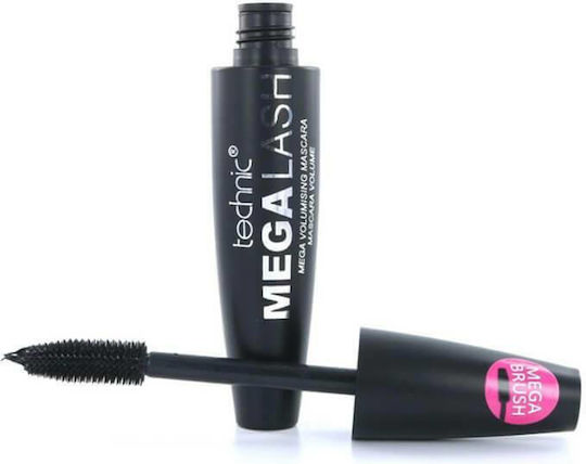 Technic Mega Lash Mega Volumising Ultra Black Mascara Μαύρο 14ml