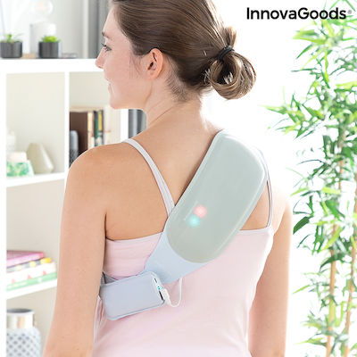 InnovaGoods Wellness Relax Rechargeable Wireless Gürtel Massage für den Körper mit Vibration und Heizfunktion Blau V0103283