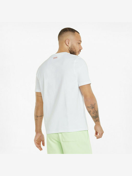 Puma 4th Quarter Men's Short Sleeve T-shirt White